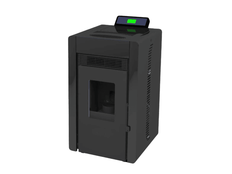 SCHENGER HLP3402 Pelletofen 5,5 kW – Schwarz, kompakt und vollautomatisch mit WLAN – Bild 3