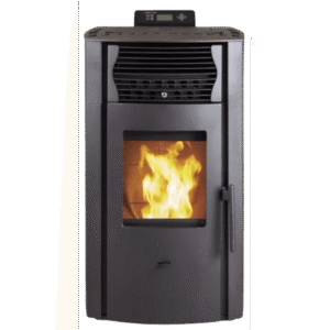 SCHENGER HP51 Pelletofen 8,8 kW – vollautomatisch mit WLAN und Fernbedienung, Schwarz
