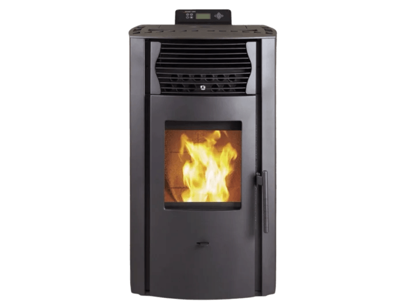 SCHENGER HP51 Pelletofen 8,8 kW – vollautomatisch mit WLAN und Fernbedienung, Schwarz – Bild 2