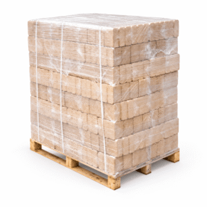Kali Holzbriketts – 960 kg Palette, naturbelassen, Verpackung aus Karton ohne Kunststoff