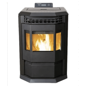 SCHENGER HLP3602 Pelletofen 9,3 kW – Schwarz, vollautomatisch mit WLAN und Timer