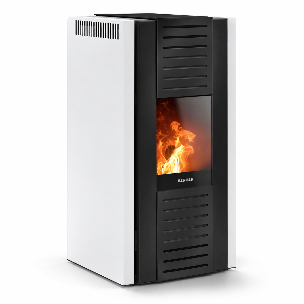 Justus Sirkos Aqua 2.0 wasserführender Pelletofen 9,4 kW – Schwarz, mit WiFi und Vollautomatik – Bild 5