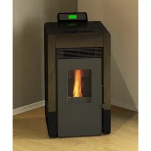 SCHENGER HLP3402 Pelletofen 5,5 kW – Schwarz, kompakt und vollautomatisch mit WLAN