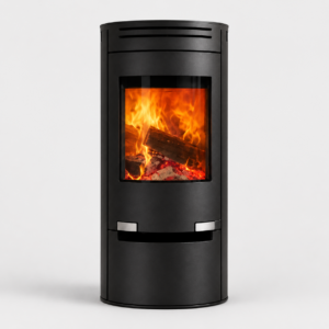 Aduro 9.1 Kaminofen 8 kW – Stahl Schwarz mit dreiseitiger Verglasung und Vermiculite-Brennraum