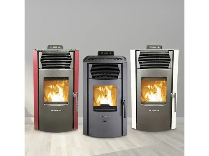 SCHENGER HP51 Pelletofen 8,8 kW – Rot, vollautomatisch mit WLAN und Timer – Bild 4