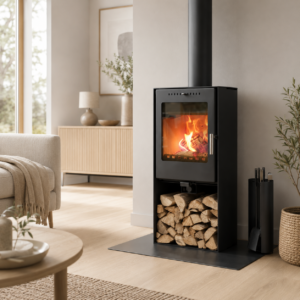 Aduro 19 Kaminofen 5 kW – Stahl Schwarz, kompakt mit hohem Wirkungsgrad und Automatik