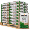 HELIOS Holzpellets Palette mit 65 Säcken à 15 kg (975 kg) – 100 % Nadelholz, staubarm