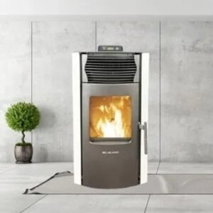 SCHENGER HP51 Pelletofen 8,8 kW – Weiß, vollautomatisch mit WLAN und Timer