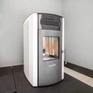 SCHENGER HP51 Pelletofen 8,8 kW – Weiß, vollautomatisch mit WLAN und Timer