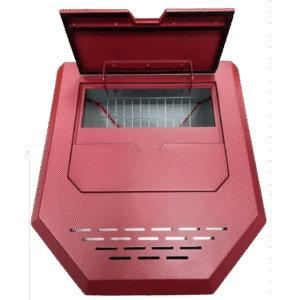 SCHENGER HLP3602 Pelletofen 9,3 kW – Rot, vollautomatisch mit WLAN und Timer
