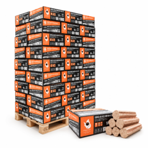 Heizfuxx BBQ-Buchenholzbriketts – 324-kg-Palette, 18 Gebinde à 18 kg, DIN EN ISO 17225-3