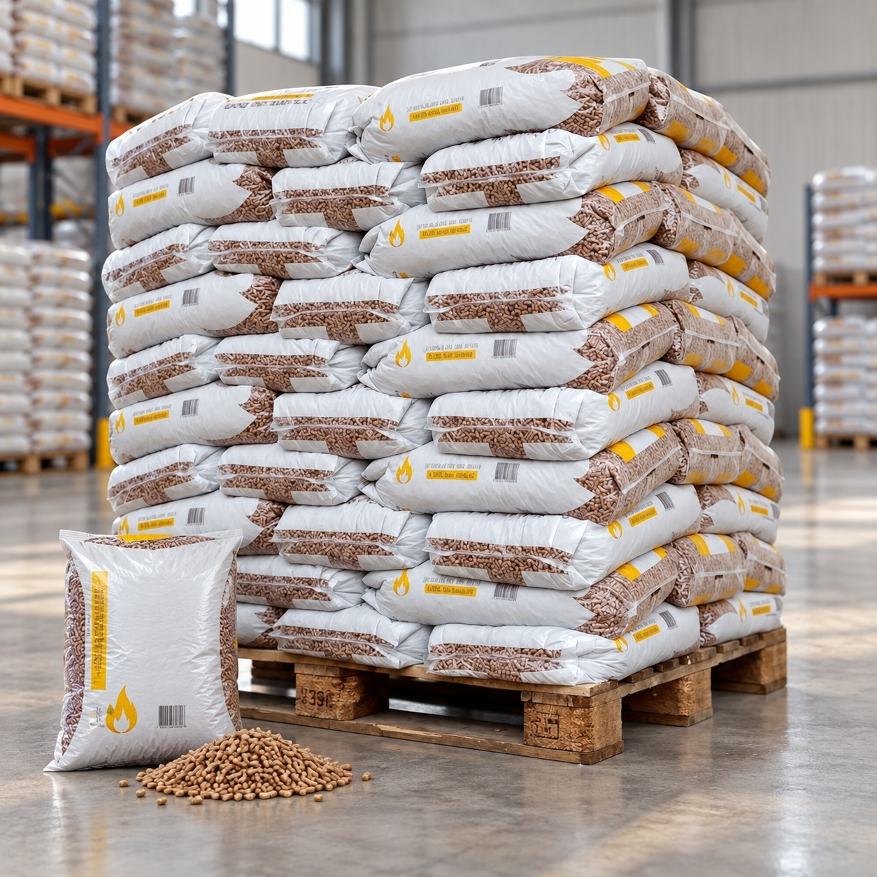 Naturkraft Holzpellets Halbpalette mit 33 Säcken à 15 kg (495 kg) – 100 % Nadelholz, ENplus A1 und DINplus – Bild 3