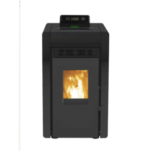 SCHENGER HLP3402 Pelletofen 5,5 kW – Schwarz, kompakt und vollautomatisch mit WLAN
