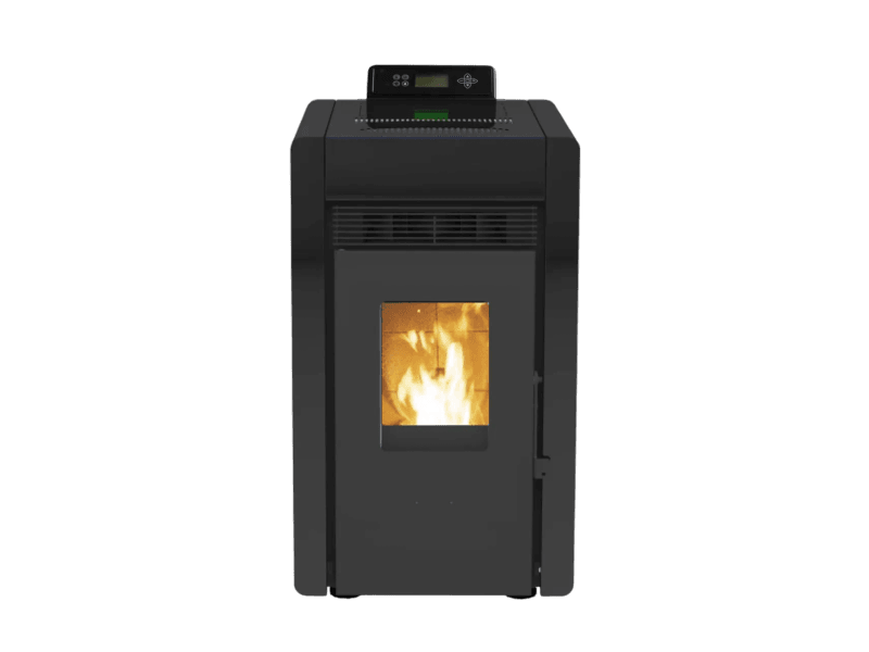 SCHENGER HLP3402 Pelletofen 5,5 kW – Schwarz, kompakt und vollautomatisch mit WLAN