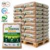 Bio Energie Holzpellets Palette mit 66 Säcken à 15 kg (990 kg) – 100 % Nadelholz, ENplus A1, DINplus und PEFC