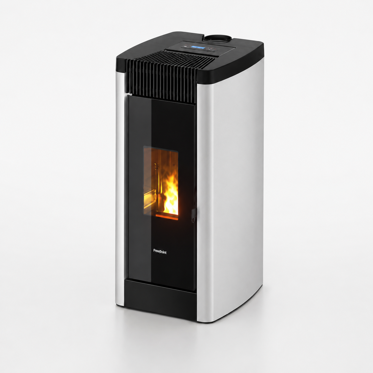Freepoint Duke Pelletofen 14 kW – Stahl Silber mit WLAN und Gussbrennraum – Bild 5