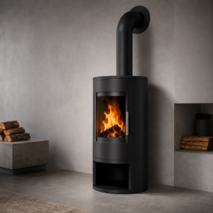 Justus Austin 5 Dauerbrand-Kaminofen 5 kW – Speckstein-Wärmespeicher, Dreifach-Luftsystem