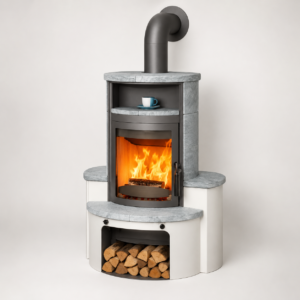 Hark Avenso GT ECOplus Dauerbrand-Kaminofen 8 kW – Naturstein, 84,1 % Wirkungsgrad, Warmhaltezone