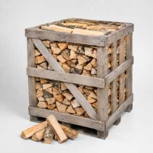 Kaminholz-Mix 1 Raummeter – naturbelassene Laubholzmischung, ofenfertig, Restfeuchte unter 25 %