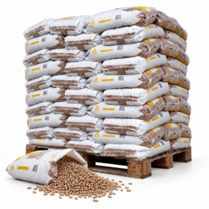 Naturkraft Holzpellets Halbpalette mit 33 Säcken à 15 kg (495 kg) – 100 % Nadelholz, ENplus A1 und DINplus
