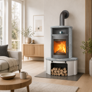Hark Avenso GT ECOplus Dauerbrand-Kaminofen 8 kW – Naturstein, 84,1 % Wirkungsgrad, Warmhaltezone