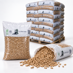 Le Petit Scieur Holzpellets Palette mit 65 Säcken à 15 kg (975 kg) – 100 % Nadelholz, DINplus und PEFC