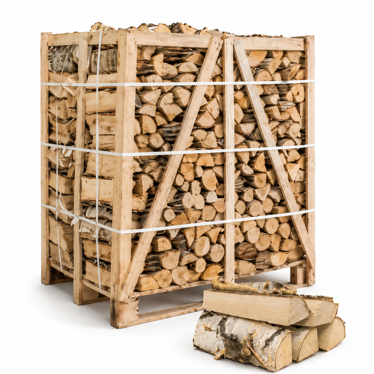 Heizfuxx Brennholz Birke 1 Raummeter – luftgetrocknetes Scheitholz, ca. 500 kg, Scheitlänge ca. 33 cm – Bild 5