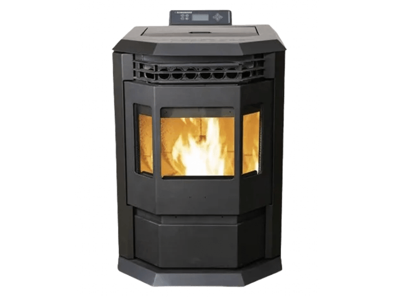 SCHENGER HLP3602 Pelletofen 9,3 kW – Schwarz, vollautomatisch mit WLAN und Timer
