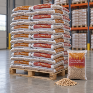 Ardenforest Holzpellets Palette mit 70 Säcken à 15 kg – Nadel- und Laubholz, DINplus