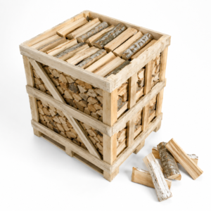 Kaminholz-Mix 1 Raummeter – naturbelassene Laubholzmischung, ofenfertig, Restfeuchte unter 25 %