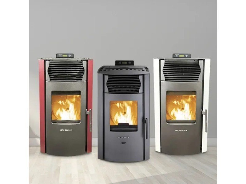 SCHENGER HP51 Pelletofen 8,8 kW – vollautomatisch mit WLAN und Fernbedienung, Schwarz – Bild 9