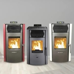 SCHENGER HP51 Pelletofen 8,8 kW – Weiß, vollautomatisch mit WLAN und Timer