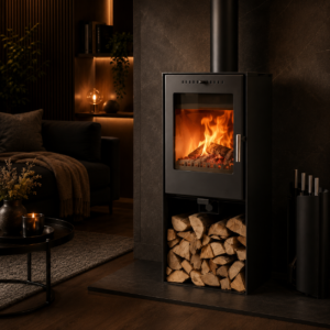 Aduro 19 Kaminofen 5 kW – Stahl Schwarz, kompakt mit hohem Wirkungsgrad und Automatik