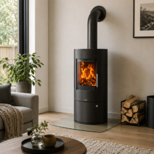 Justus Austin 5 Dauerbrand-Kaminofen 5 kW – Speckstein-Wärmespeicher, Dreifach-Luftsystem