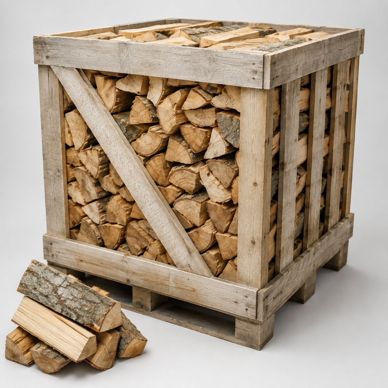 Kaminholz-Mix 1 Raummeter – naturbelassene Laubholzmischung, ofenfertig, Restfeuchte unter 25 % – Bild 4