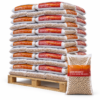 Ardenforest Holzpellets Palette mit 70 Säcken à 15 kg – Nadel- und Laubholz, DINplus