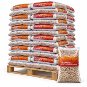 Ardenforest Holzpellets Palette mit 70 Säcken à 15 kg – Nadel- und Laubholz, DINplus