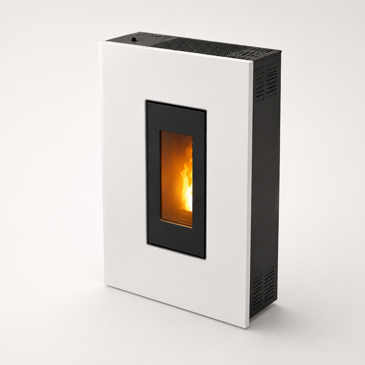 PEGASO Madison Pelletofen 5,3 kW – Stahl Weiß mit Automatik und Fernbedienung – Bild 6