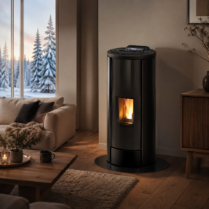 Freepoint Breeze Pelletofen 9,1 kW – Weiß, mit Automatik und WLAN-Steuerung