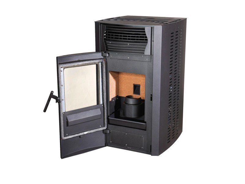 SCHENGER HP51 Pelletofen 8,8 kW – vollautomatisch mit WLAN und Fernbedienung, Schwarz – Bild 6