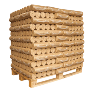 BIOENERGIE Holzbriketts, Palette mit 5 × 96 Briketts – naturbelassenes Holz ohne Zusatzstoffe