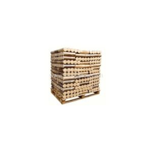 Laubholz-Pressbriketts – Palette mit 1.040 kg, 100 % Laubholz, Dichte über 1000 kg/m³