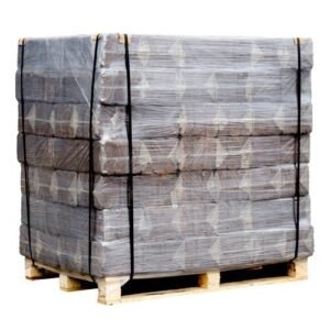Nachtbriketts aus Sägemehl und Holzspänen – Paket mit 12 Stück (12 kg), Brenndauer 6 bis 8 Stunden