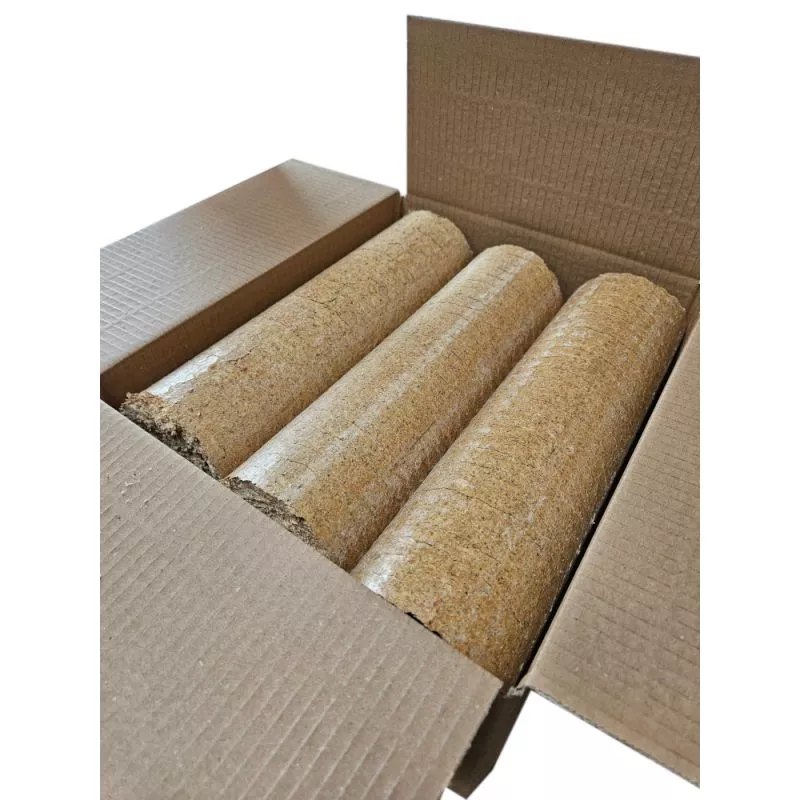 Woodstock Holzbriketts, 2 Paletten – je 104 Pakete zu 5 Briketts – Bild 6