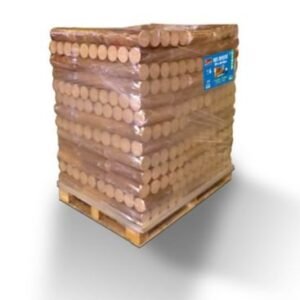 Woodstock Holzbriketts – eine Palette mit 104 Paketen à 5 Briketts, sofort einsatzbereit