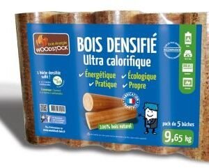 Woodstock Holzbriketts, 2 Paletten – je 104 Pakete zu 5 Briketts