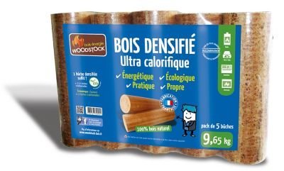 Woodstock Holzbriketts, 2 Paletten – je 104 Pakete zu 5 Briketts – Bild 3