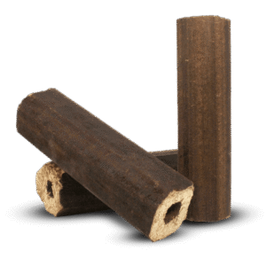 Heizfuxx PiniKay Octagon Hartholzbriketts – Großpalette 960 kg, achteckig mit Zugloch, ENplus A1