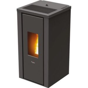 PEGASO Vera Pelletofen 7 kW – Stahl Anthrazit mit Gussbrennraum und Automatik