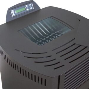 Rowi HPO 9/1 Ovale Nova Pelletofen 8,7 kW – Schwarz, raumluftunabhängig, für Räume bis 240 m³